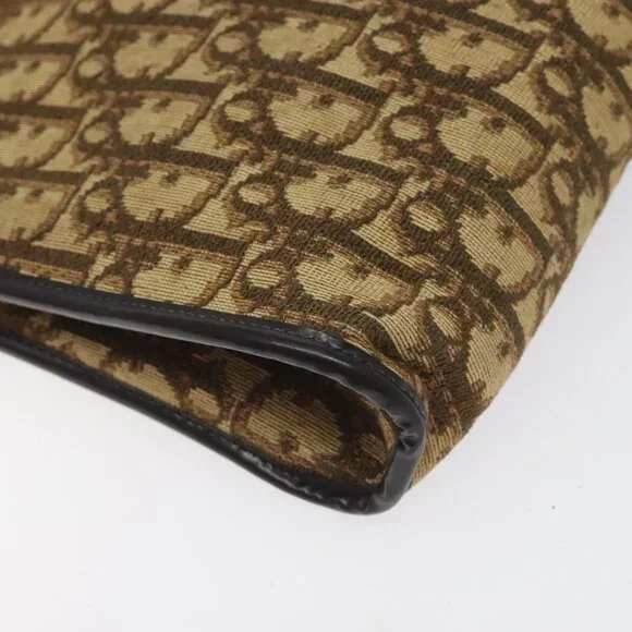 Authentic Christian Dior Trotter Canvas Shoulder Bag Brown - Picture 8 of 16